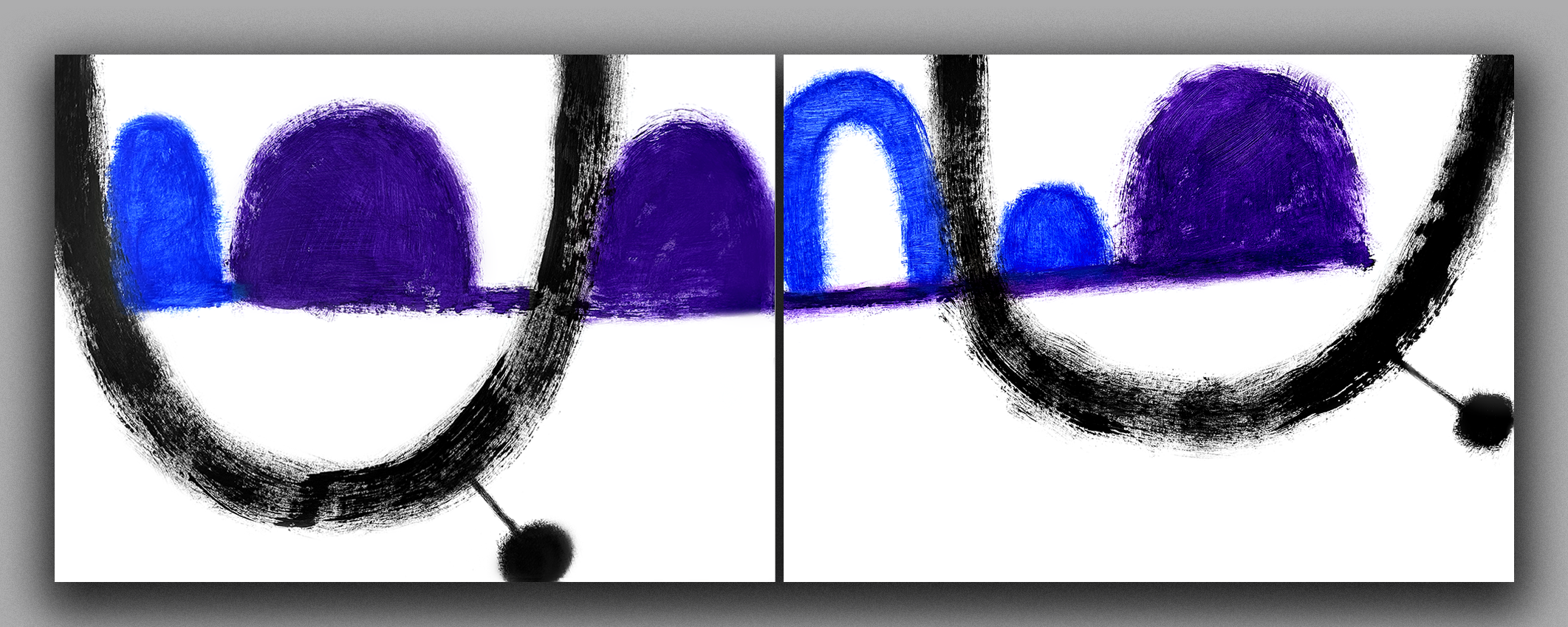 Zdvojení III. - studie pro diptych / Gemination - study for a diptych